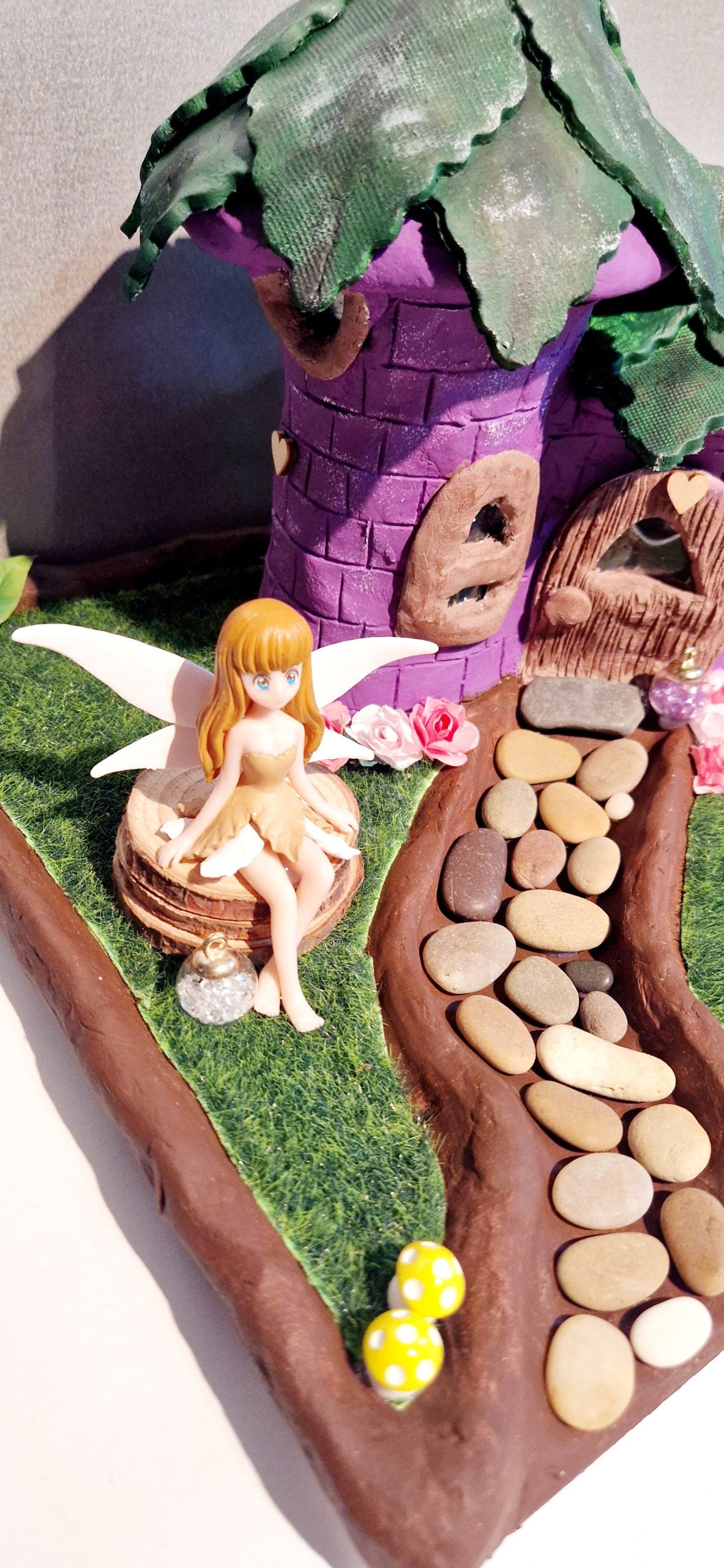 Handmade Clay Fairy Cottage