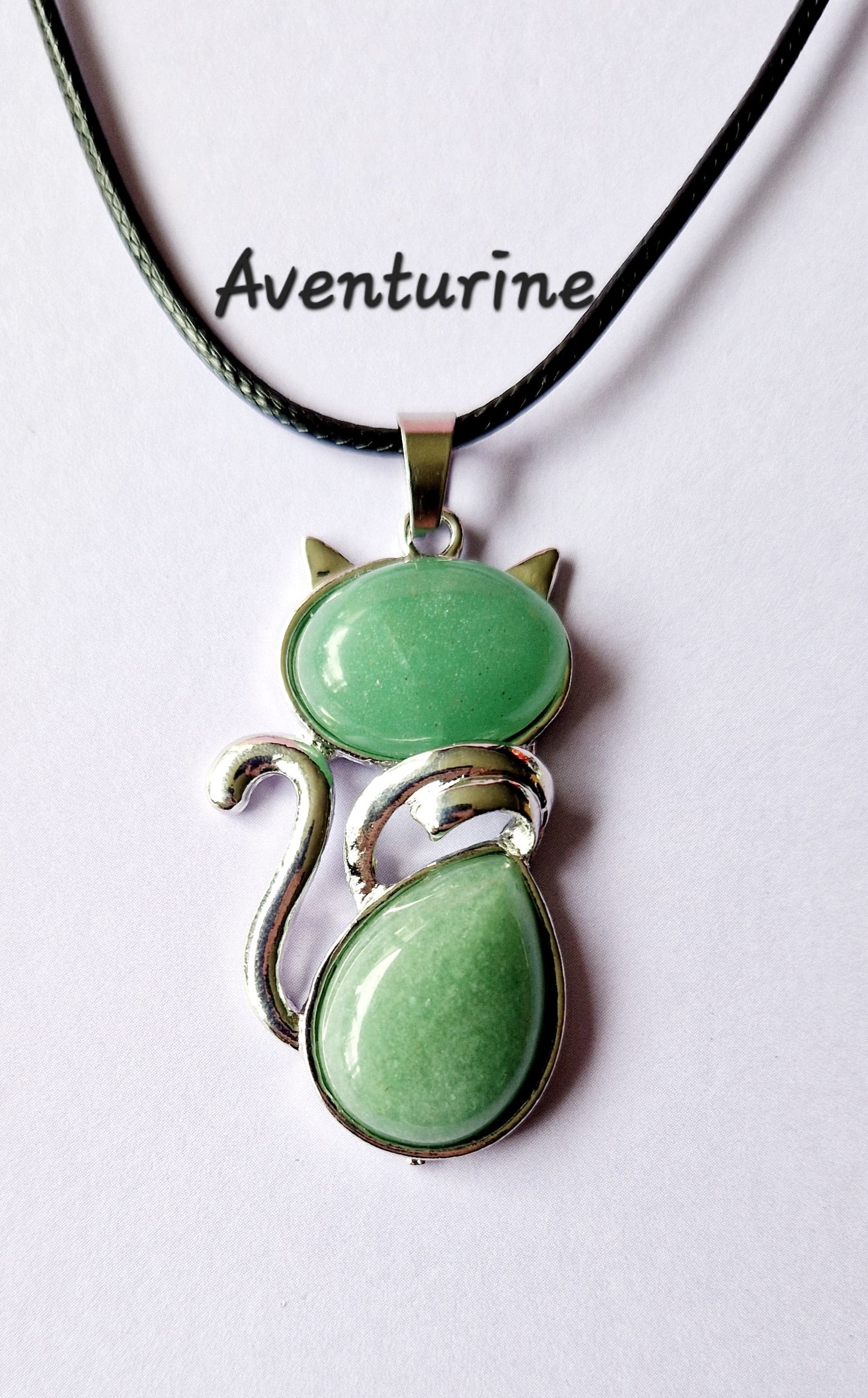 Gemstone Cat Necklaces