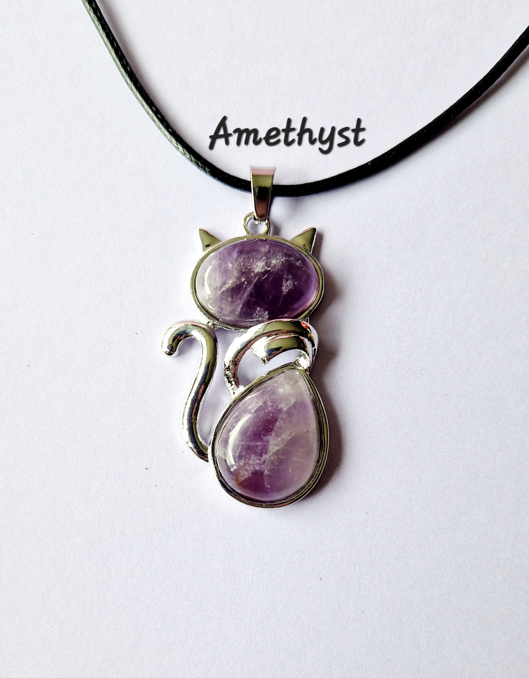 Gemstone Cat Necklaces