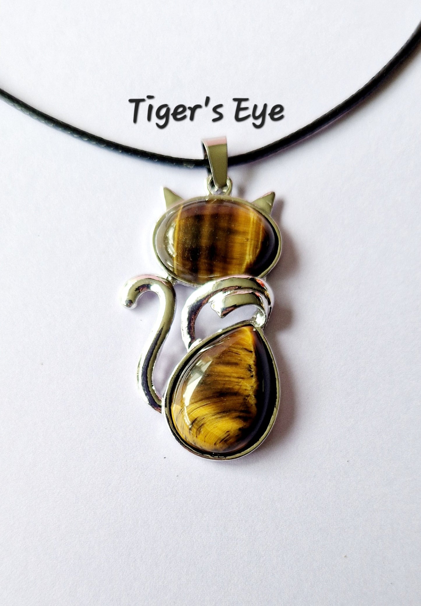 Gemstone Cat Necklaces