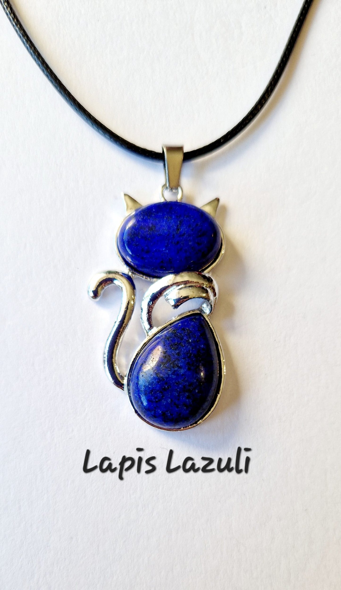 Gemstone Cat Necklaces