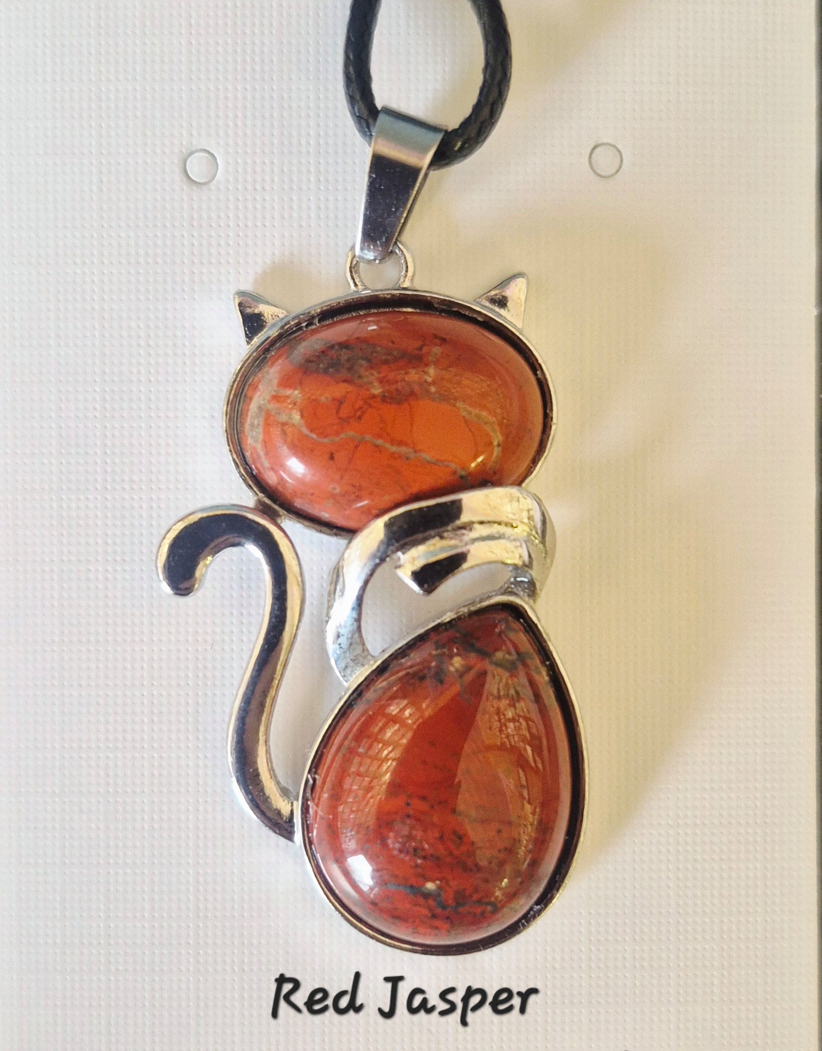 Gemstone Cat Necklaces