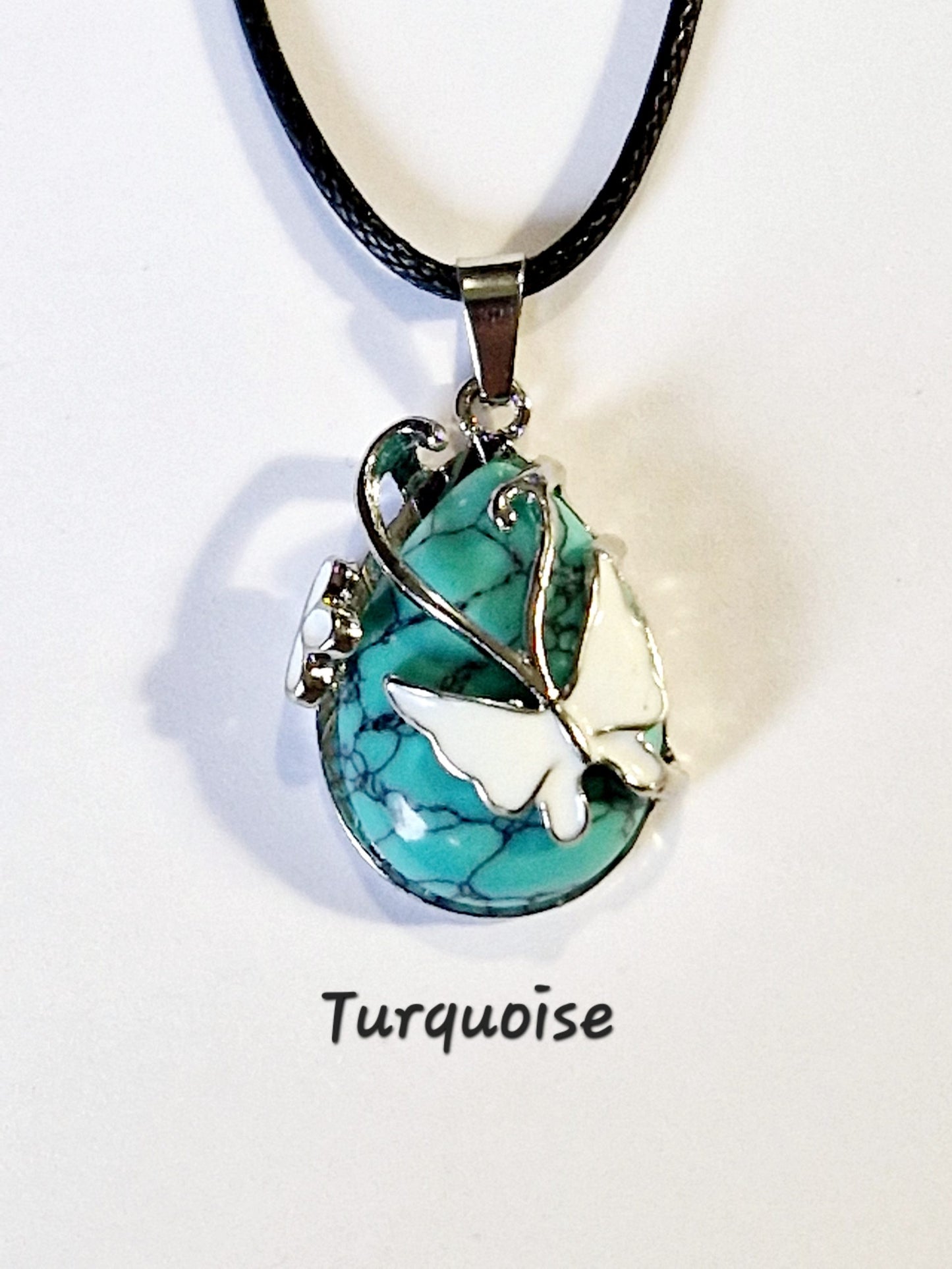 Butterfly Gemstone Pendant Collection
