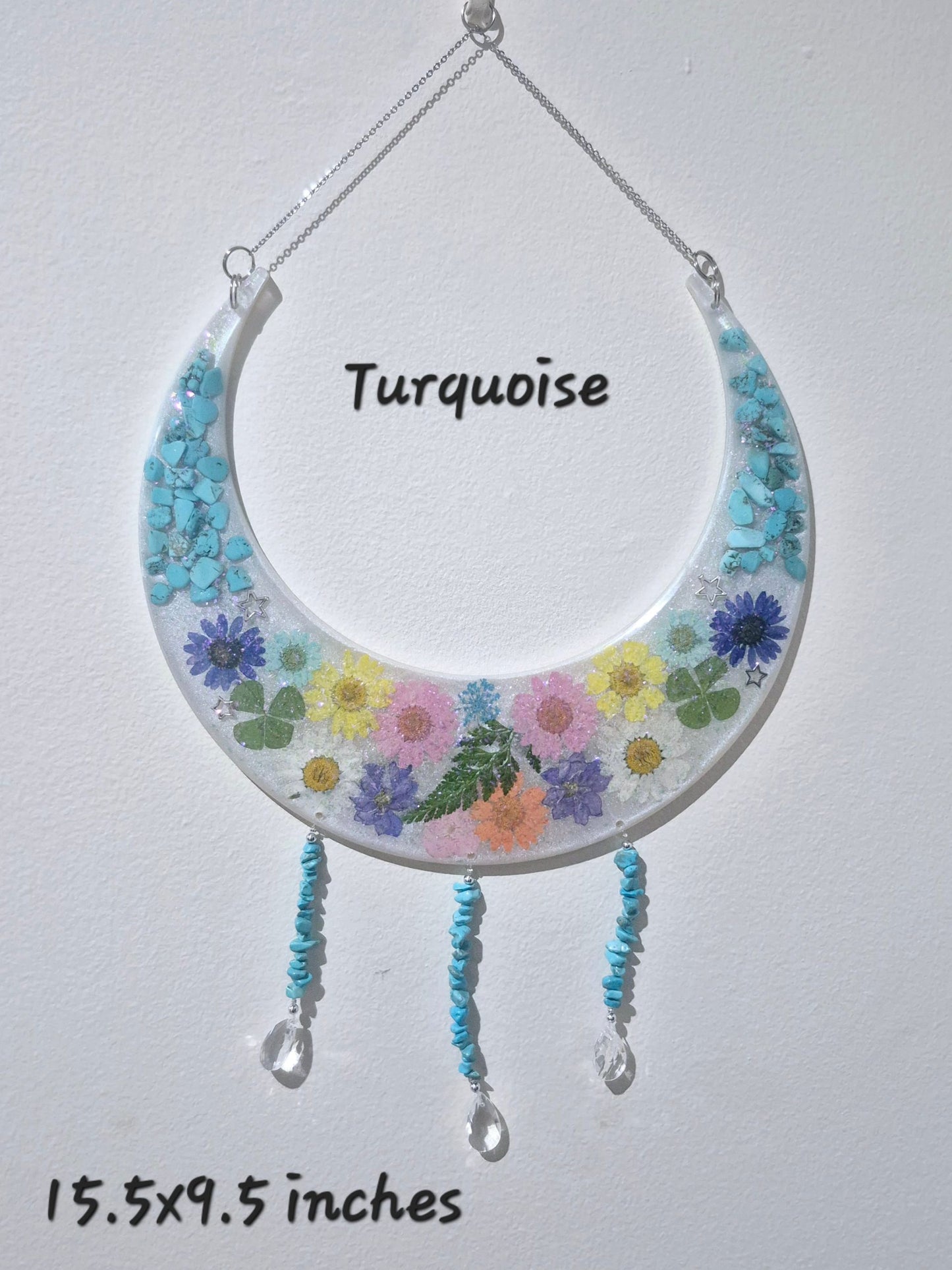 Turquoise Lunar Hanging Decoration