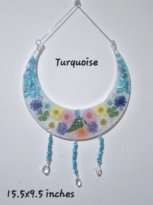 Turquoise Lunar Hanging Decoration