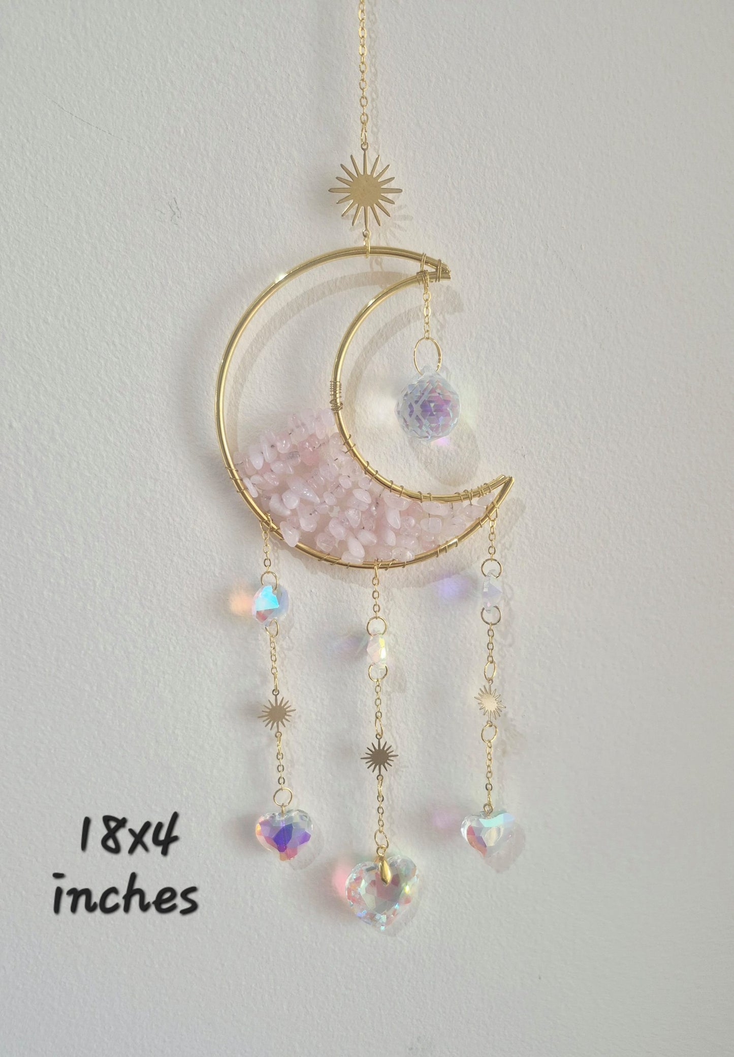 Gemstone Moon Suncatchers
