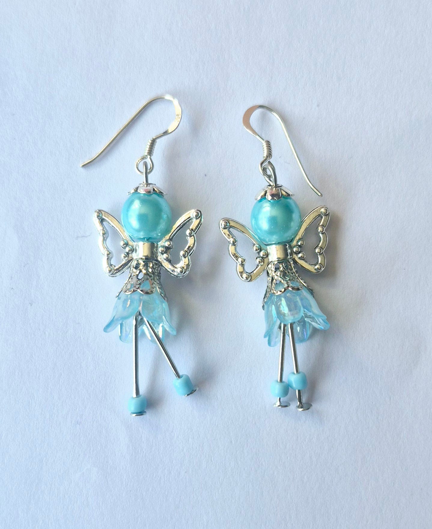 Beaded Flower Fairy Earrings