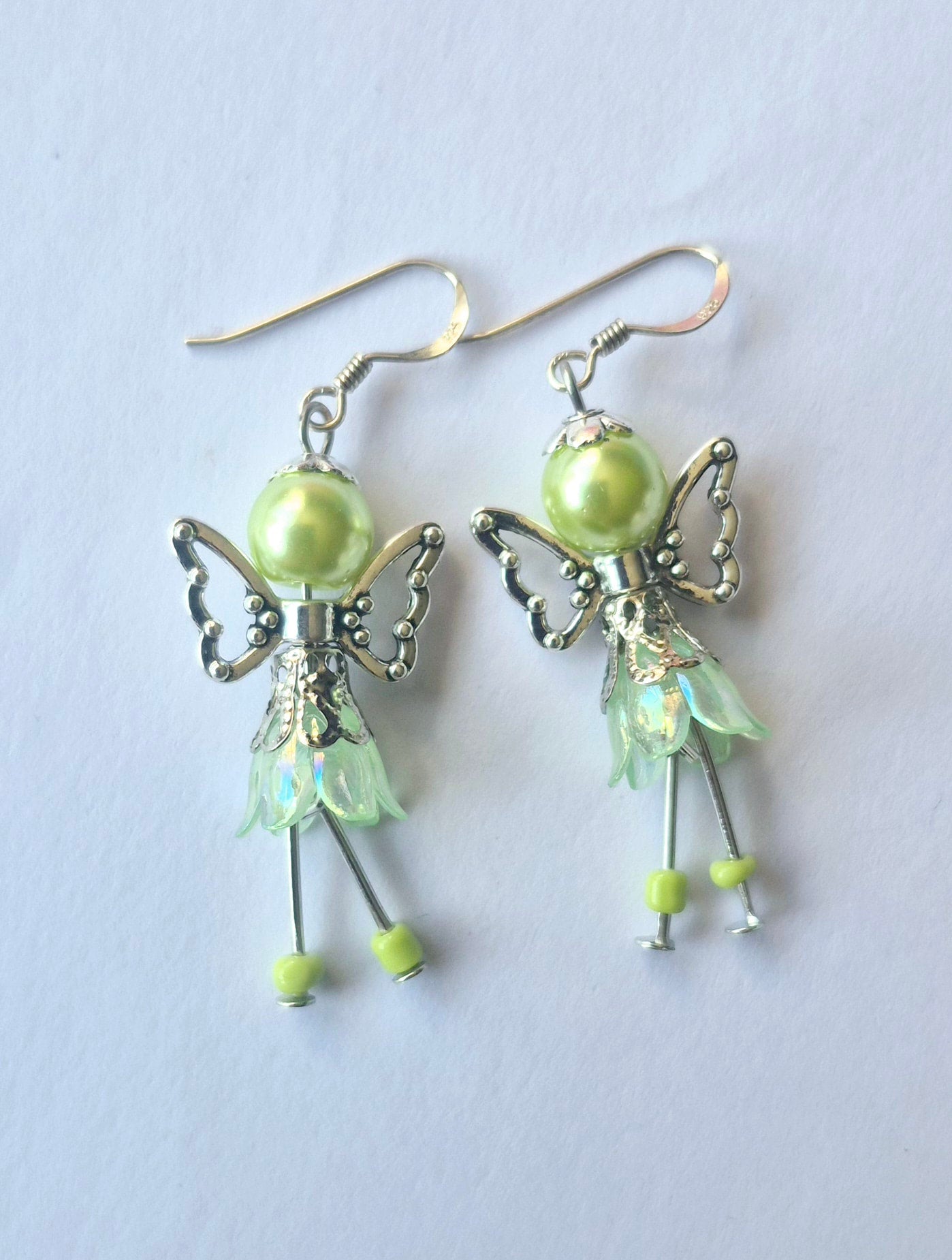 Beaded Flower Fairy Earrings