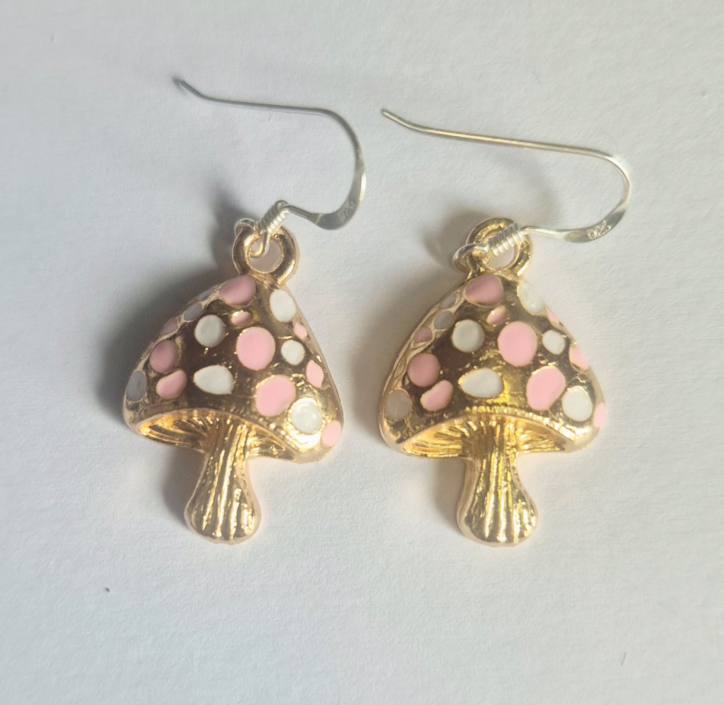 Enamel Mushroom Earrings