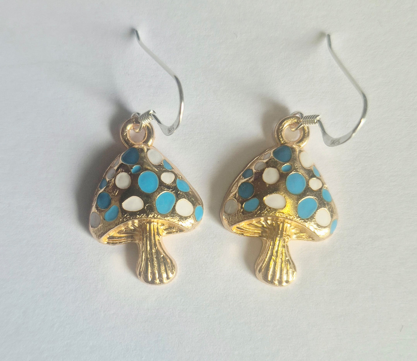 Enamel Mushroom Earrings