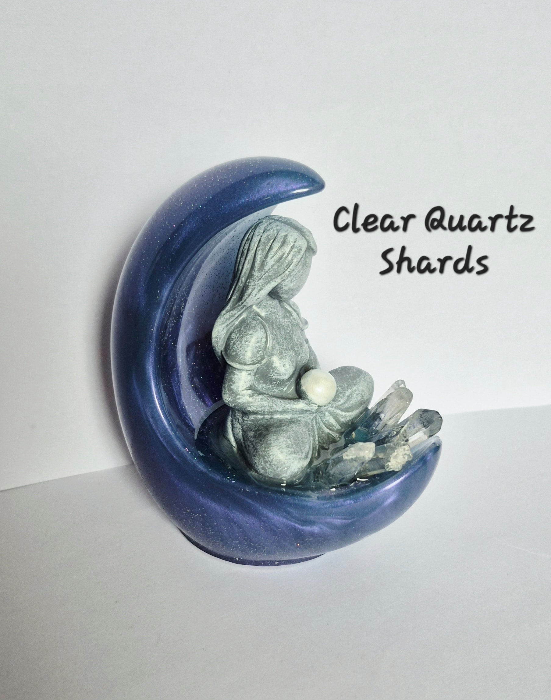 Clear Quartz Moon Goddess