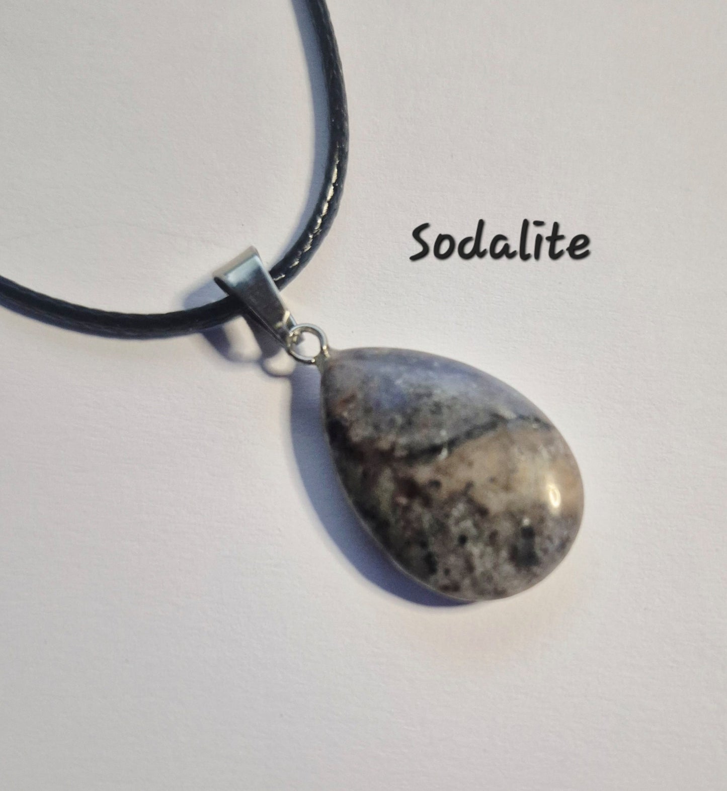 Teardrop Gemstone Pendant Necklaces