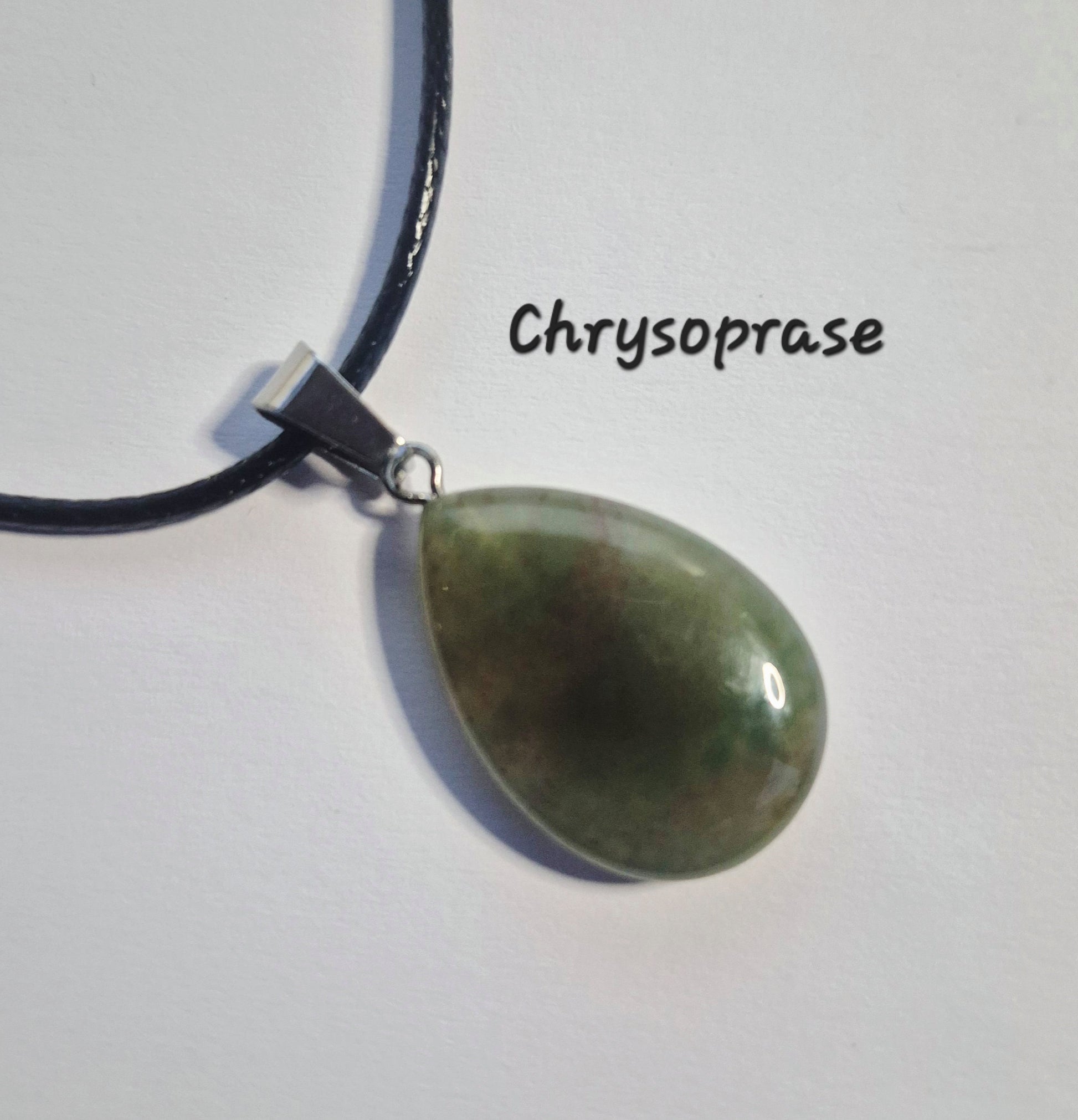 Teardrop Gemstone Pendant Necklaces