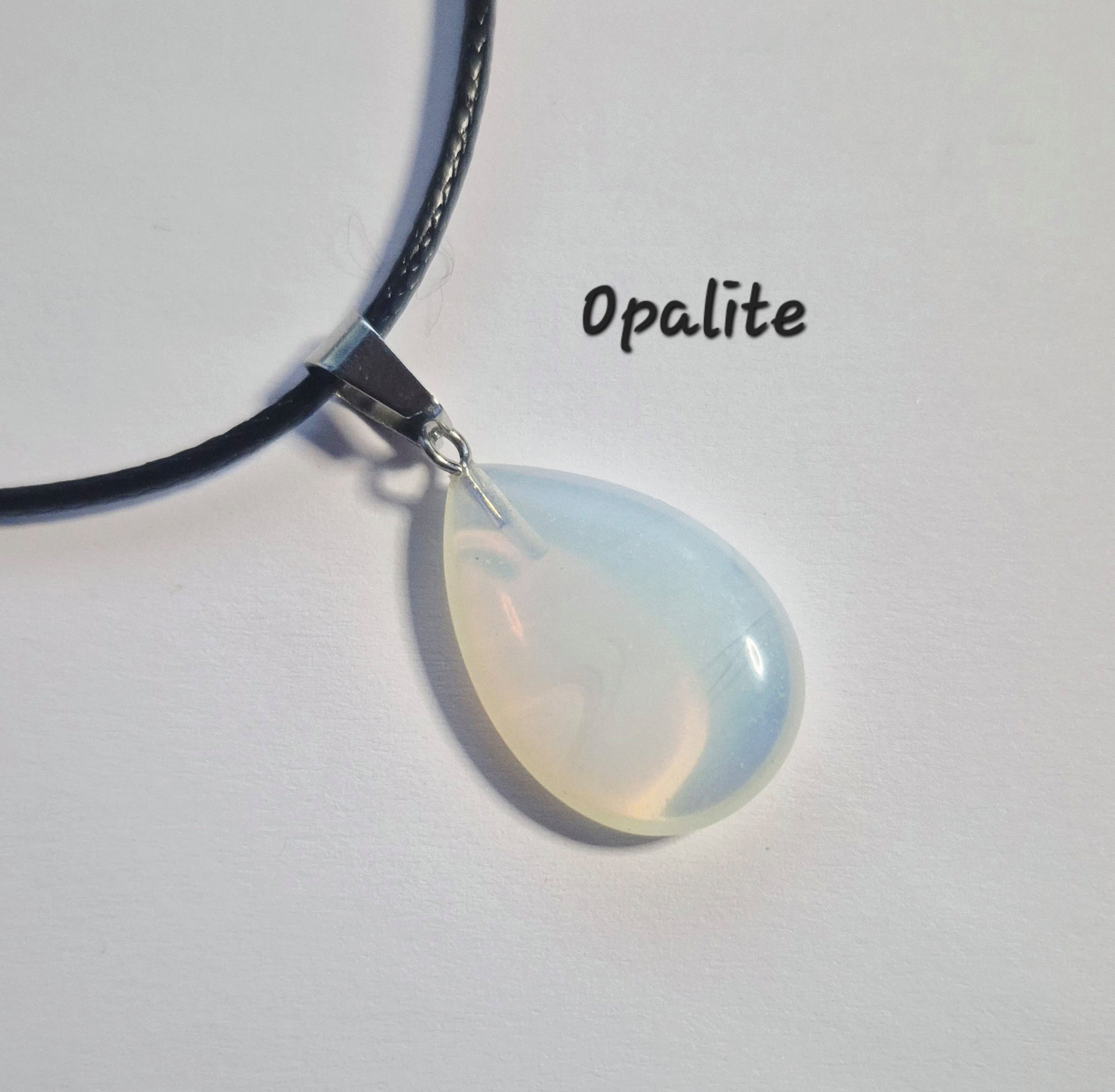 Teardrop Gemstone Pendant Necklaces