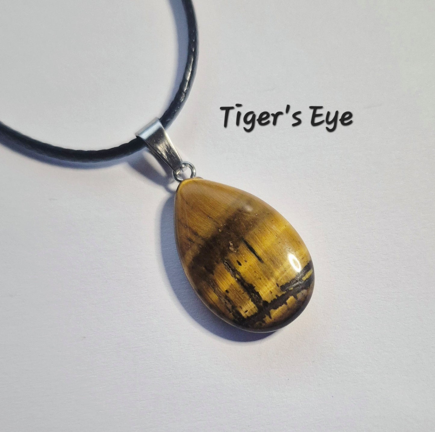Teardrop Gemstone Pendant Necklaces