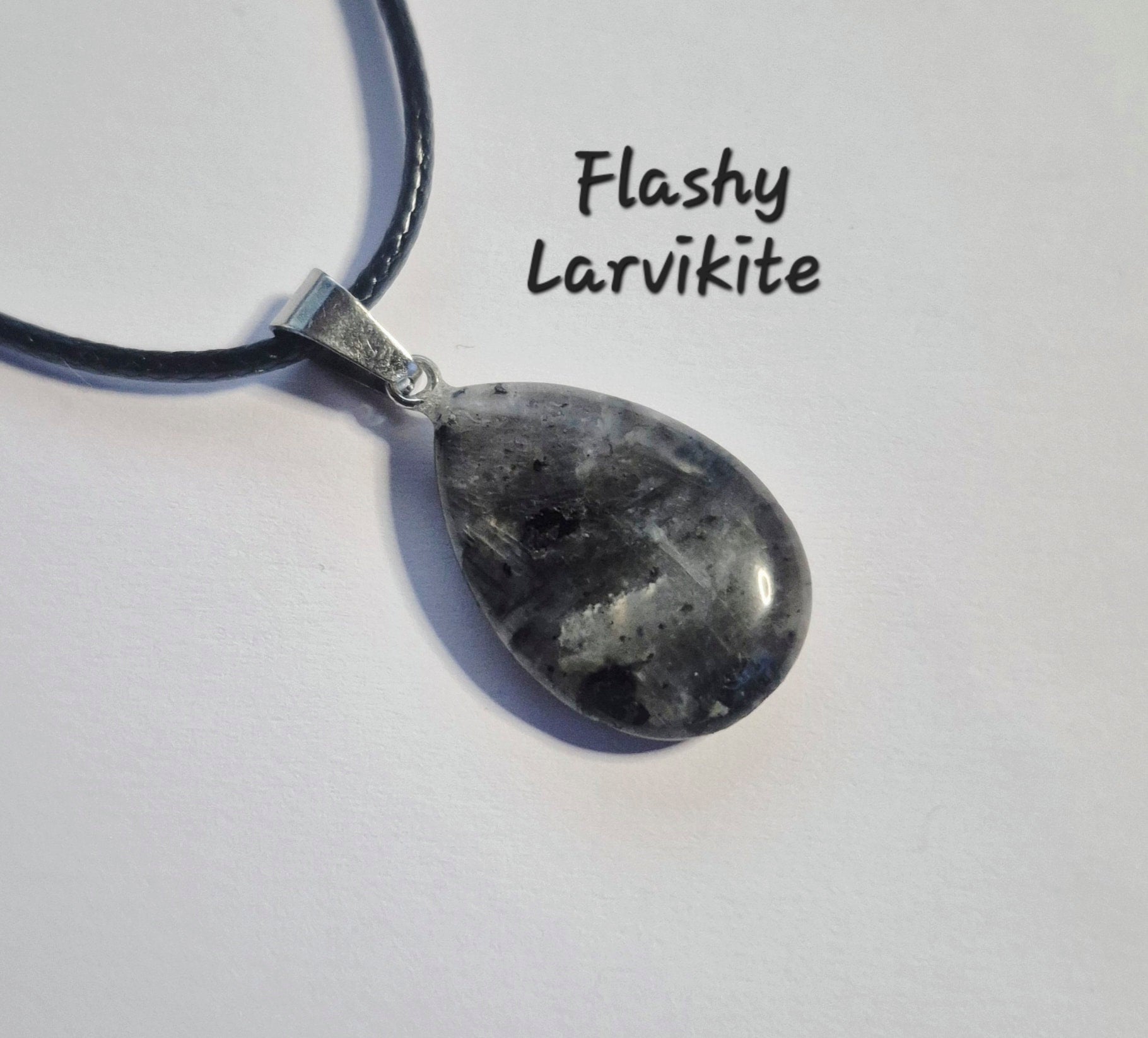 Teardrop Gemstone Pendant Necklaces