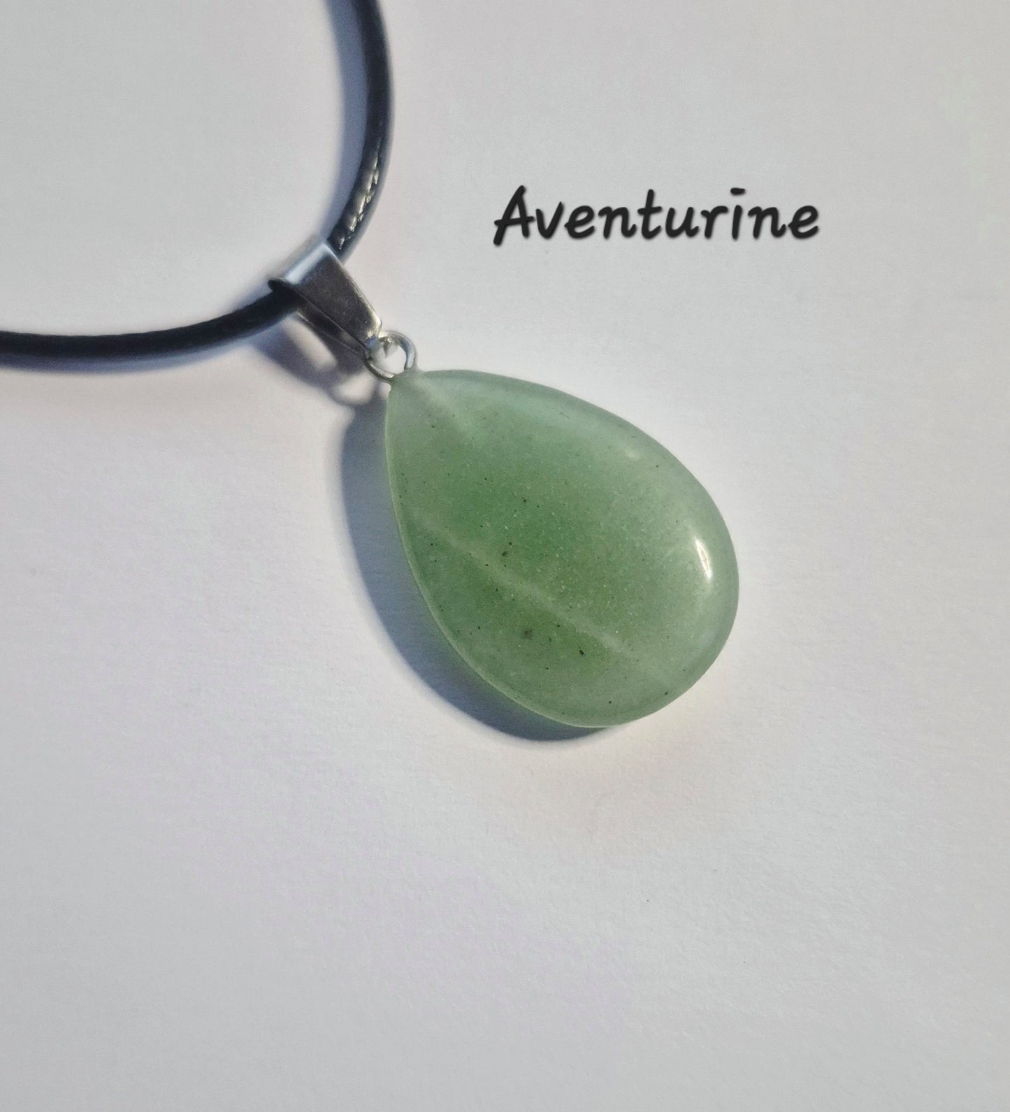 Teardrop Gemstone Pendant Necklaces