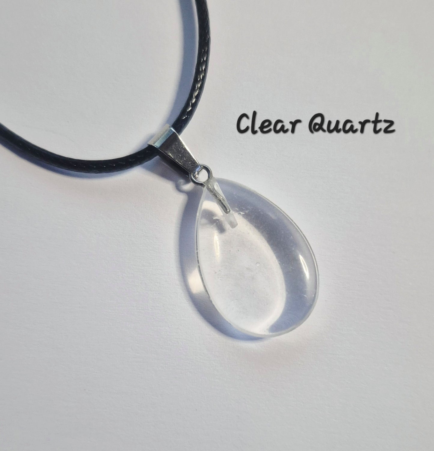Teardrop Gemstone Pendant Necklaces