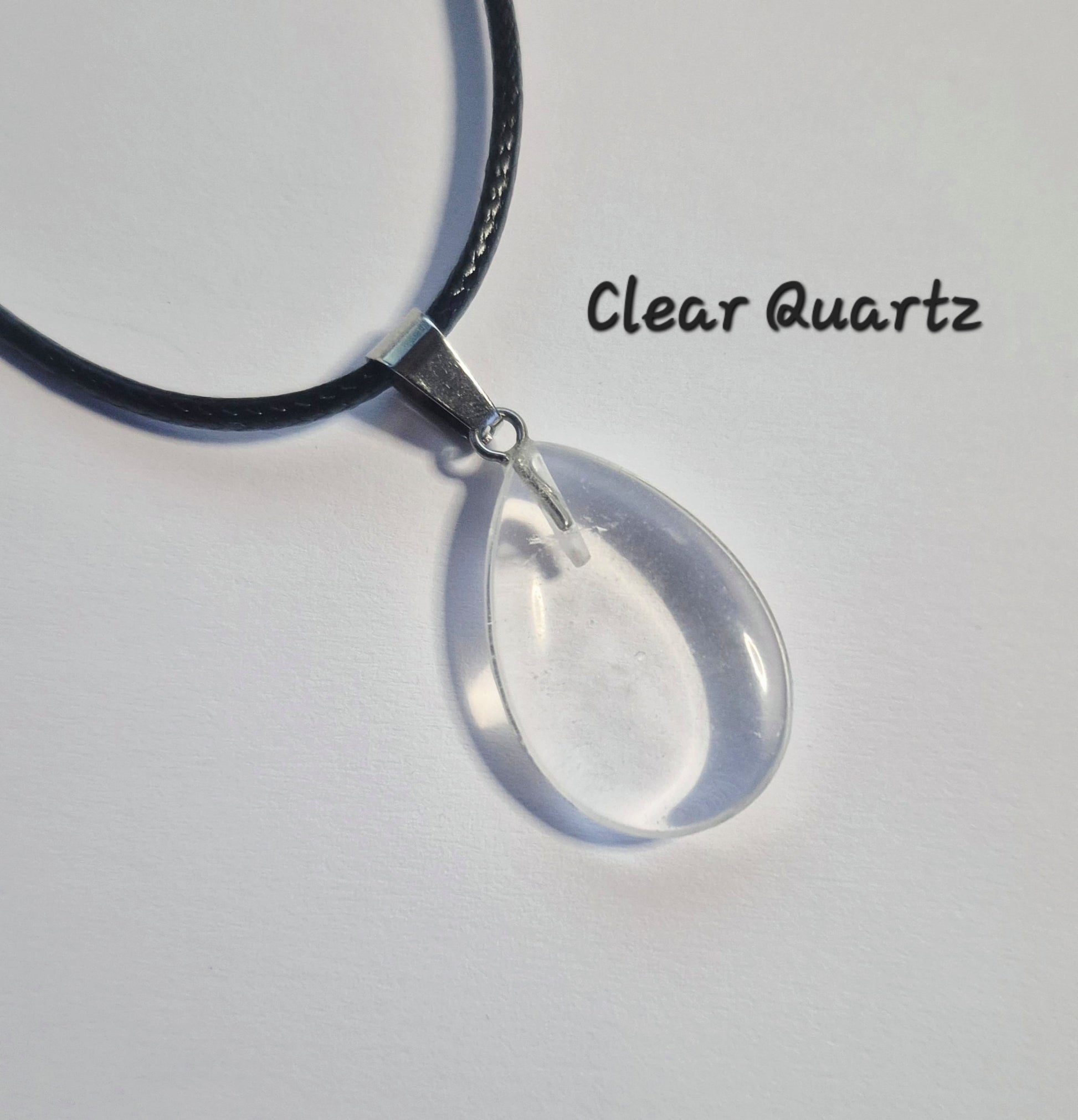Teardrop Gemstone Pendant Necklaces