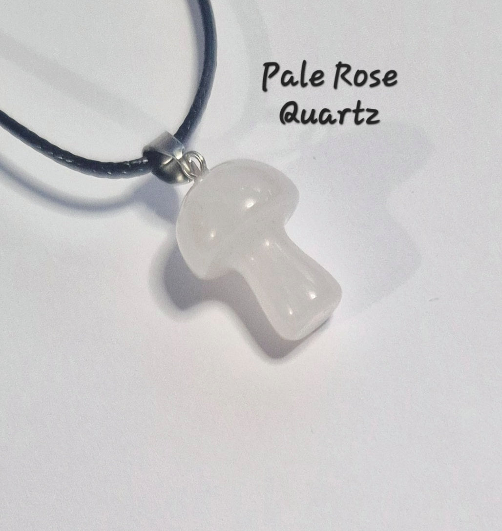 Gemstone Mushroom Necklace
