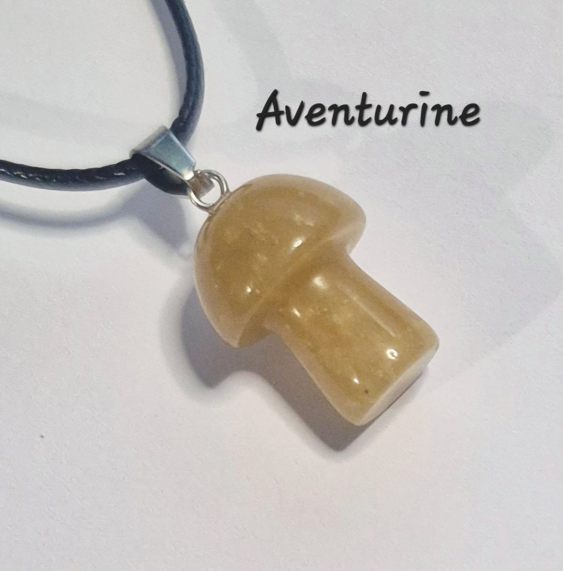 Gemstone Mushroom Necklace