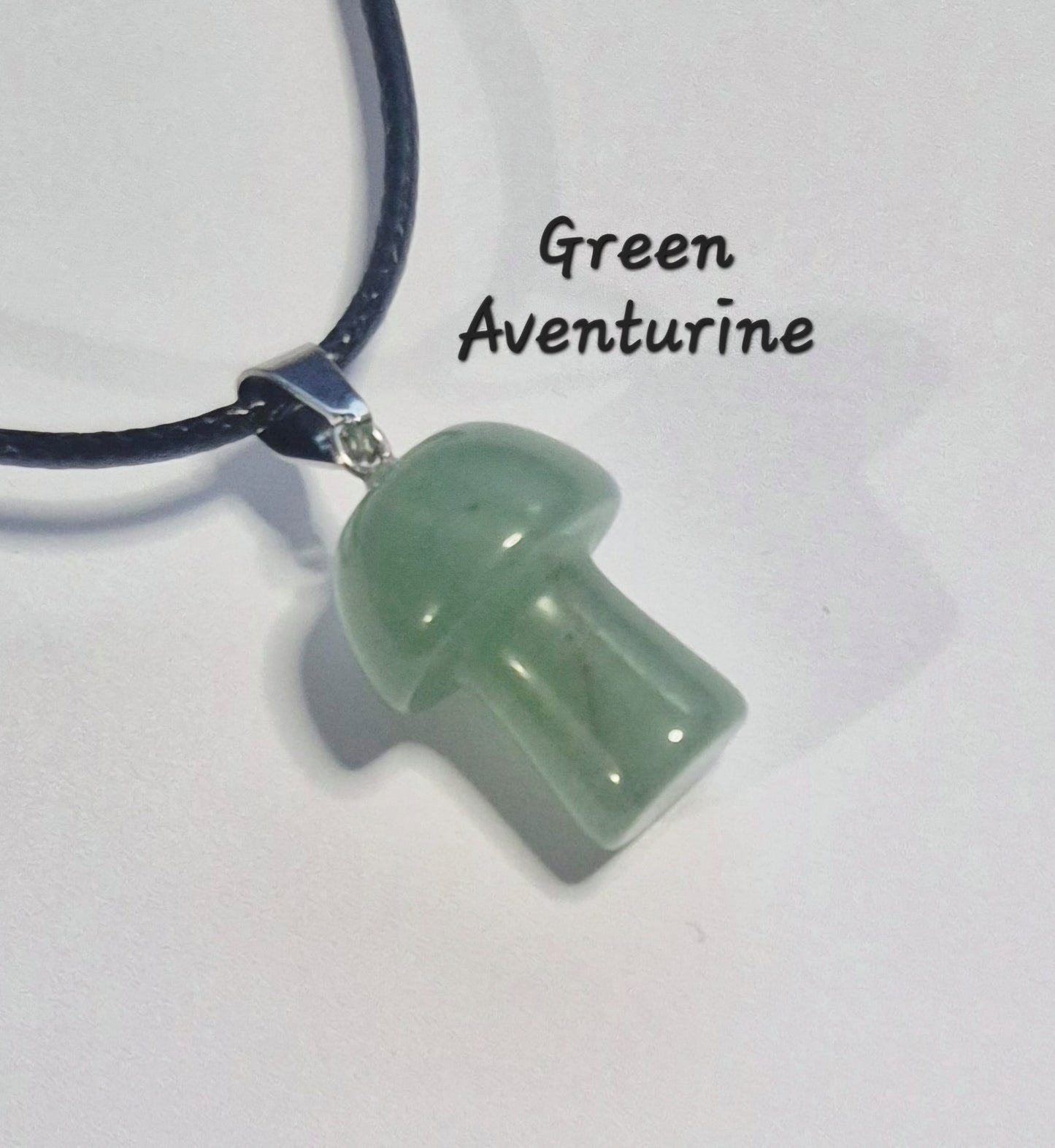 Gemstone Mushroom Necklace