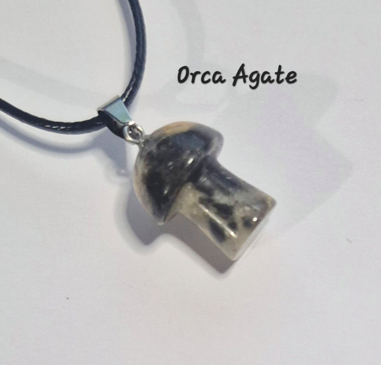 Gemstone Mushroom Necklace