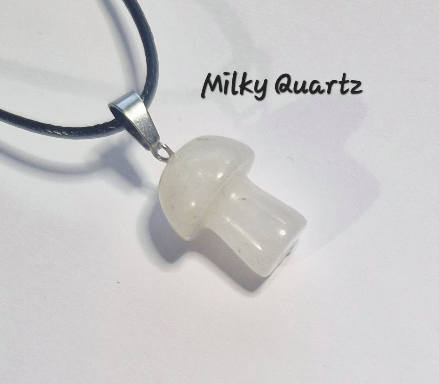 Gemstone Mushroom Necklace