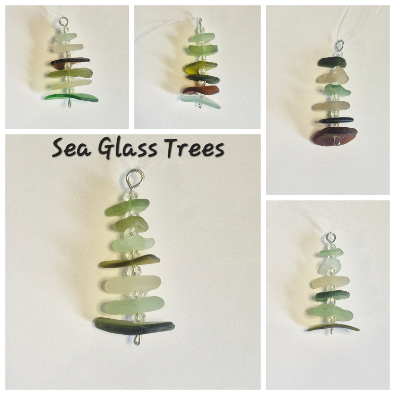 Sea Glass Tree Ornament