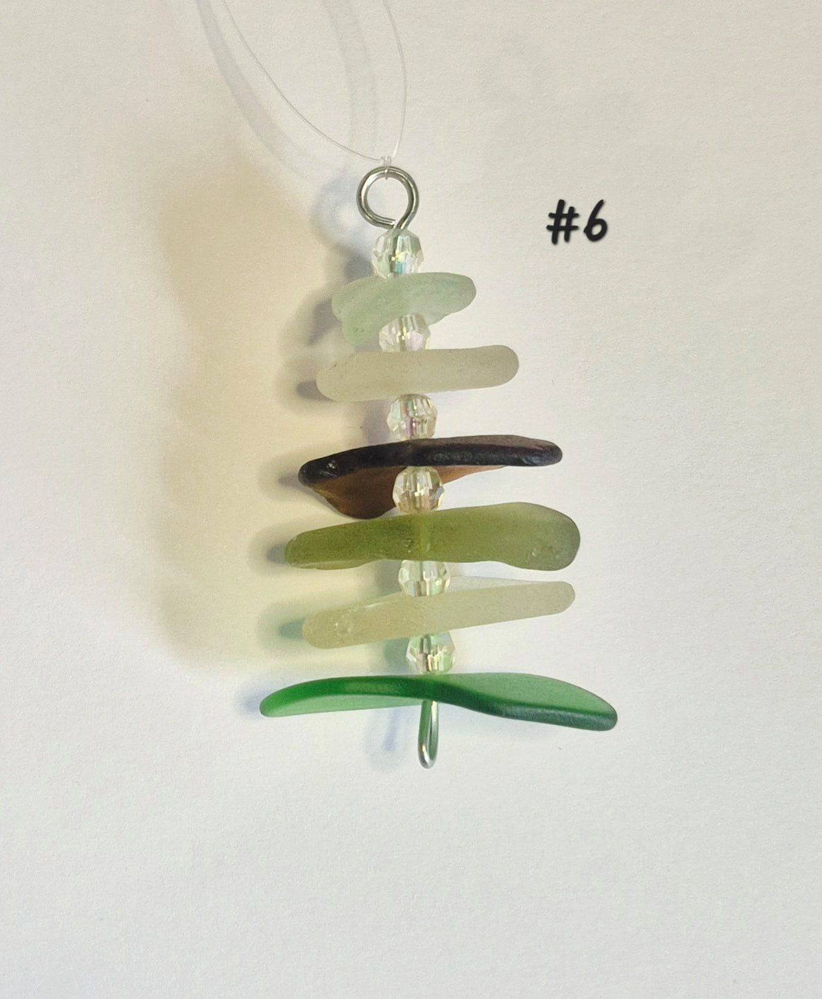 Sea Glass Tree Ornament