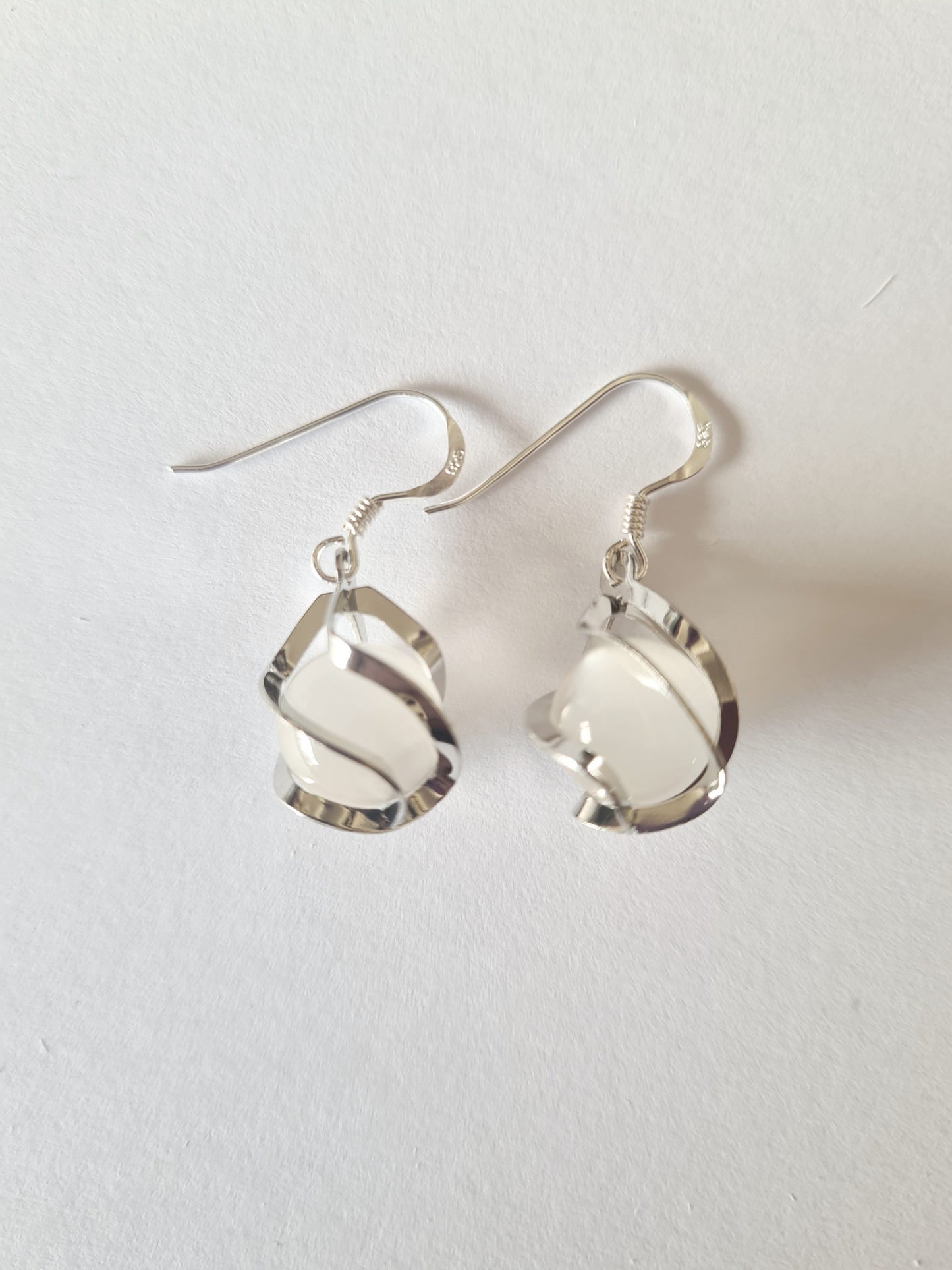 Spiral Orb Earrings
