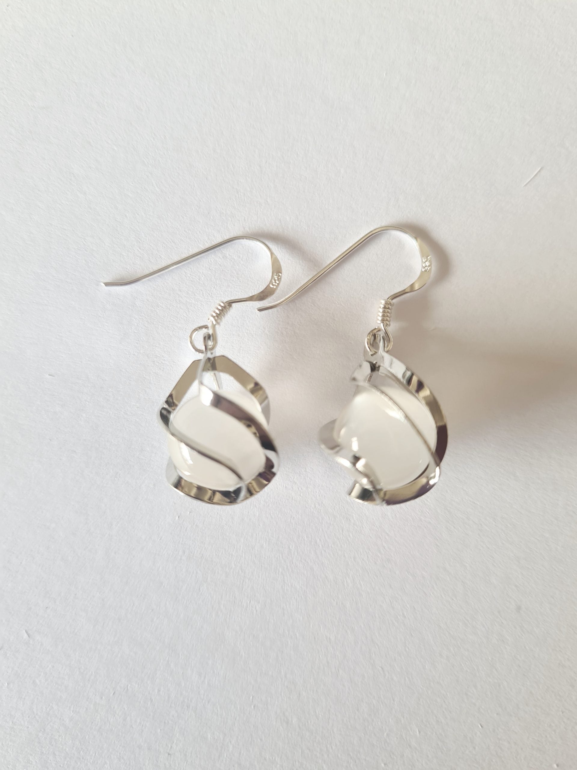 Spiral Orb Earrings