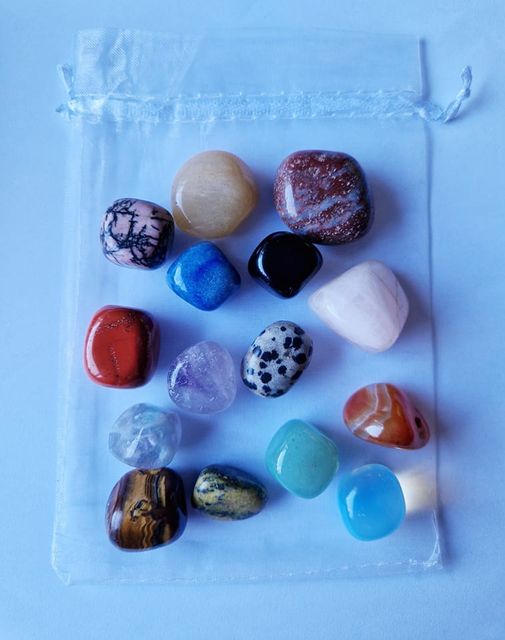 15 Gemstone Tumblestones Bundle