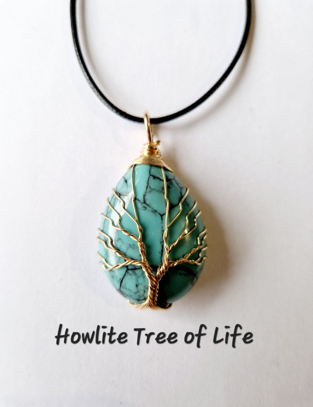 Gemstone wire wrapped Tree of Life Necklaces