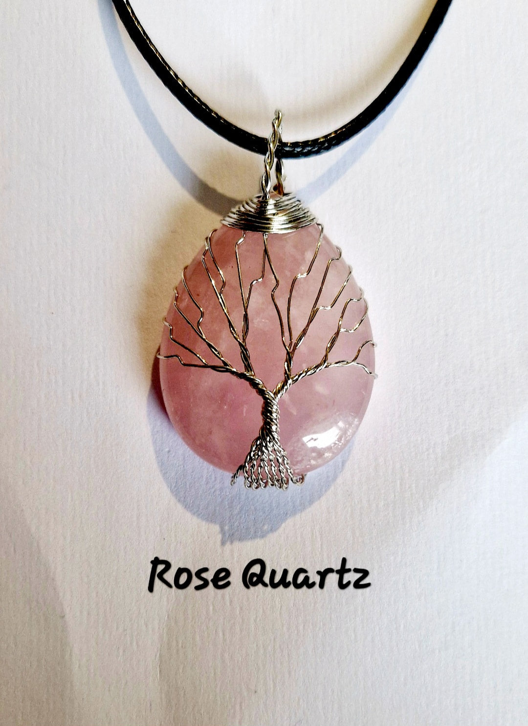 Gemstone wire wrapped Tree of Life Necklaces